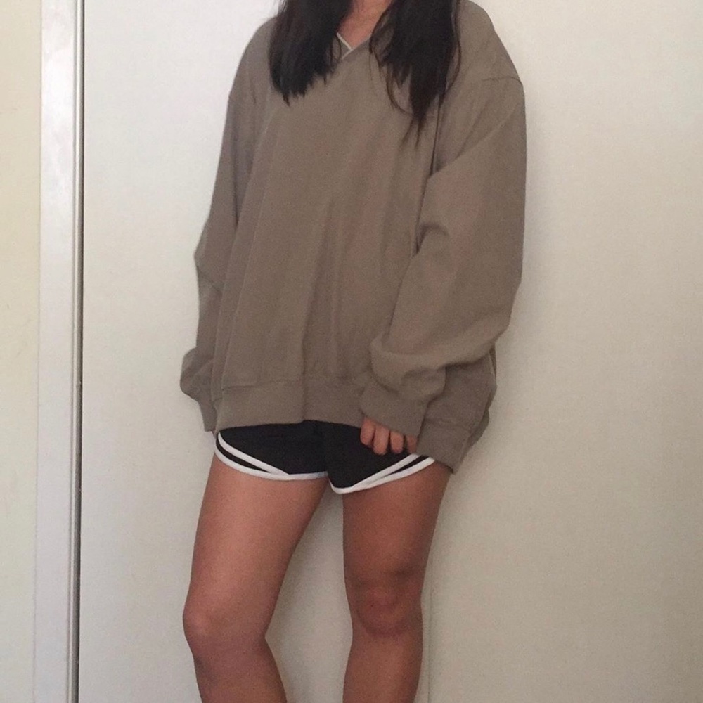 Tan Eddie Bauer Golf Pullover w/ Pockets